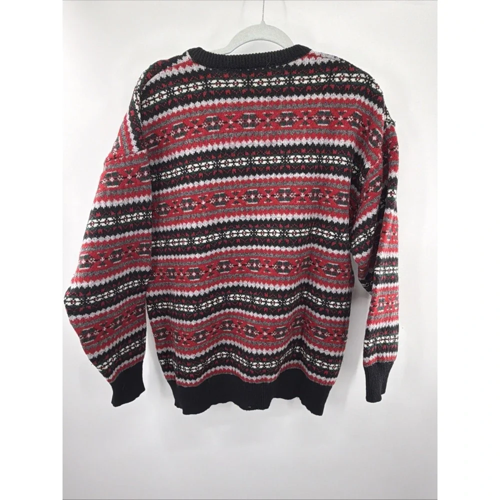 Manawatu‎ Vintage Pullover Sweater 100% Wool Large Mens New Zealand Fair Isle